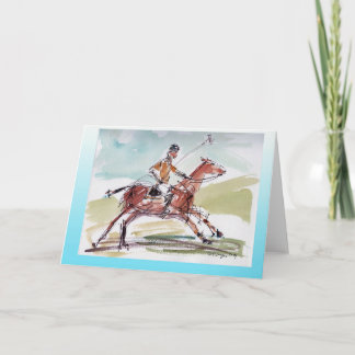 Polo blank greeting card w/ white envelope