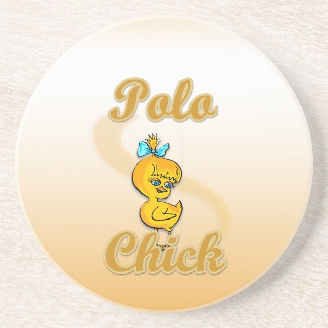 Polo Chick Drink Coaster (Front)
