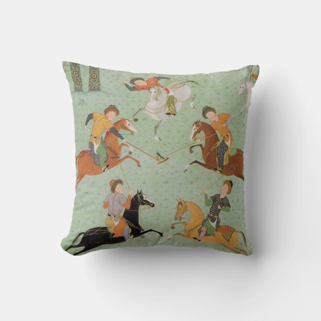 Polo / Chogan Throw Pillow (Front)