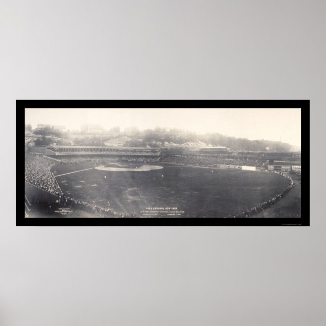 Polo Grounds NY Baseball Photo 1904 Poster (Front)