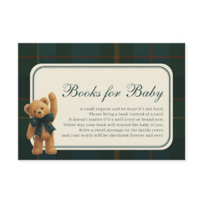 Polo Heritage Teddy Bear Books for Baby Boy Enclosure Card