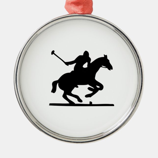 Polo Horse Metal Ornament (Front)