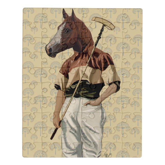 Polo Horse Portrait Jigsaw Puzzle (Puzzle Vertical)