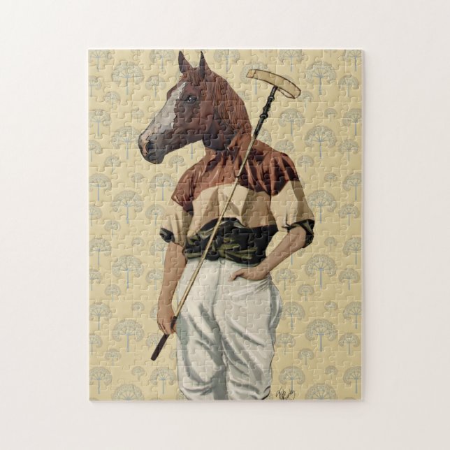 Polo Horse Portrait Jigsaw Puzzle (Vertical)
