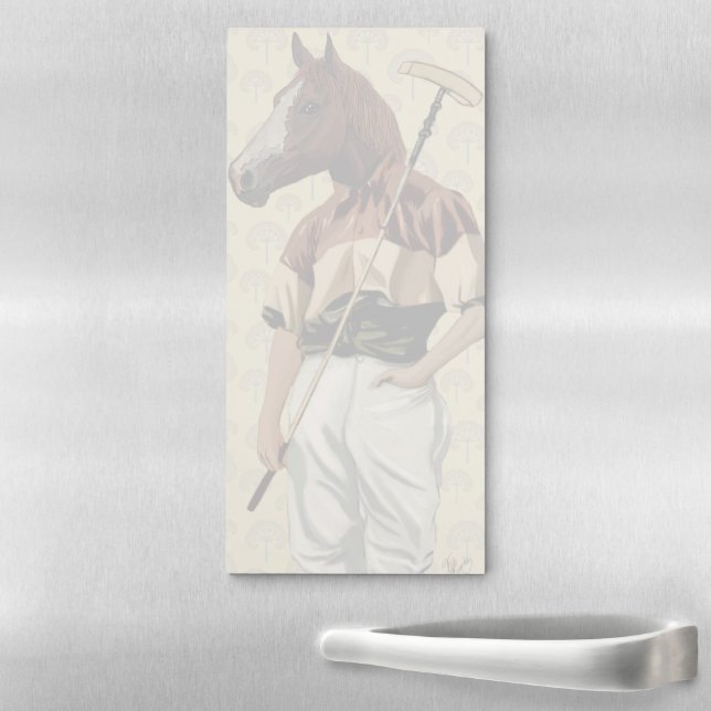 Polo Horse Portrait Magnetic Notepad (In Situ)