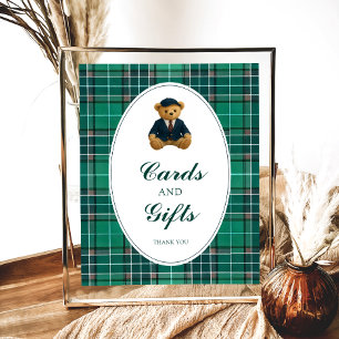 Polo Luxury Teddy Bear Baby Shower Cards and Gifts Poster