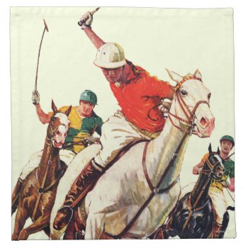 Polo Match Cloth Napkin by PostSports at Zazzle