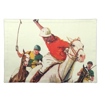 Polo Match Cloth Placemat by PostSports at Zazzle
