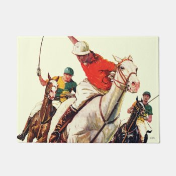 Polo Match Doormat by PostSports at Zazzle
