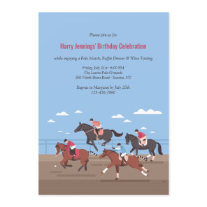 Polo Match Invitation
