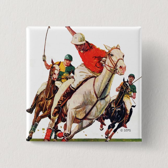 Polo Match Pinback Button (Front)
