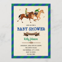 Polo match theme party invitation