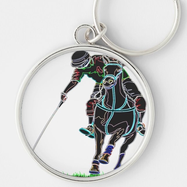 POLO ONE HORSE KEYCHAIN (Front)