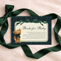 Polo Plaid Teddy Bear Books for Baby Boy