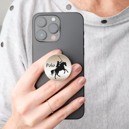Polo Player on Horse Smartphone PopSocket