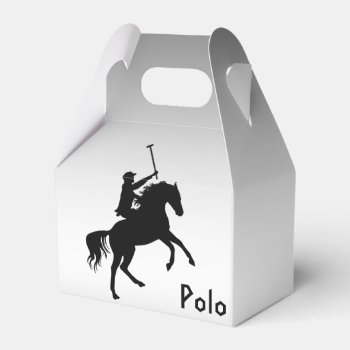 Polo Player On Horseback Silver Favor Box by Bebops at Zazzle