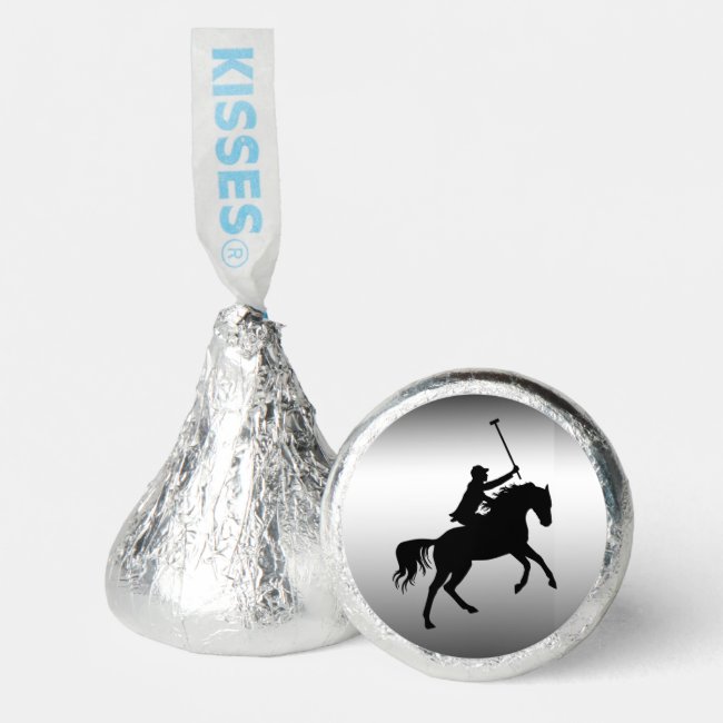 Polo Player on Horseback Silver Hershey®'s Kisses®