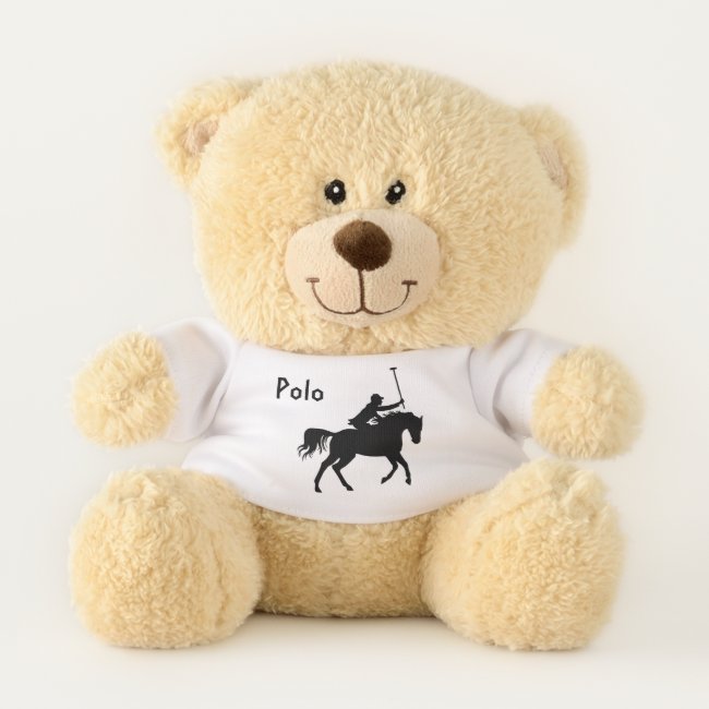 Polo Player on Horseback Teddy Bear