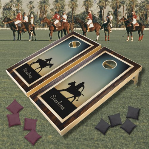 Polo Players Cornhole Set