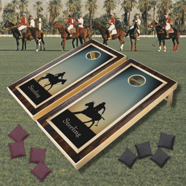 Polo Players Cornhole Set (Creator Uploaded)