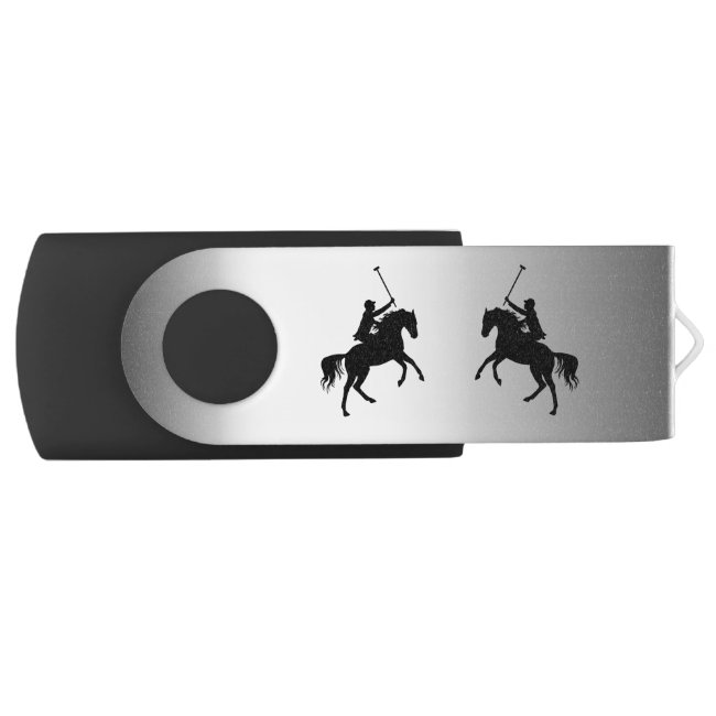 Polo Players on Horseback USB Flash Drive