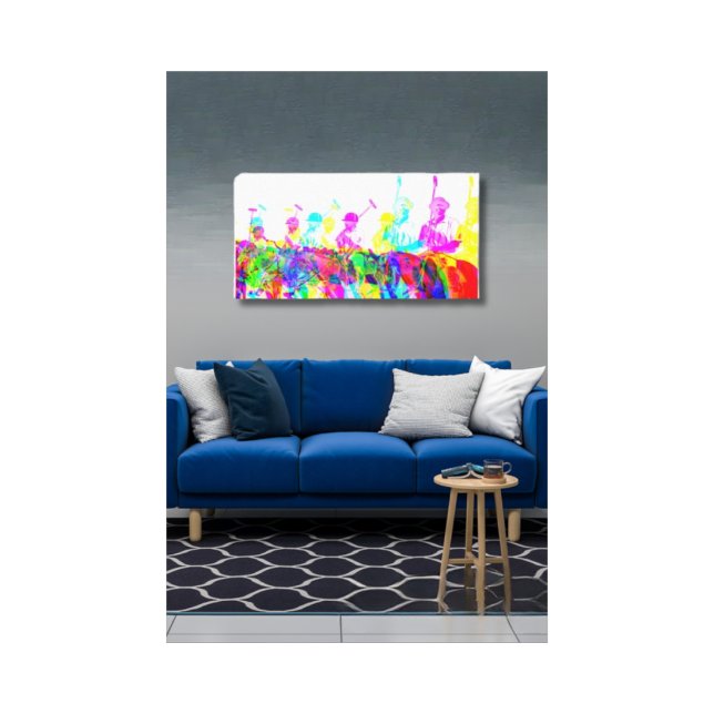 Polo Players Wall Art Canvas Print (Creator Uploaded)