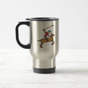 Polo Playing Horse and Rider Travel Mug