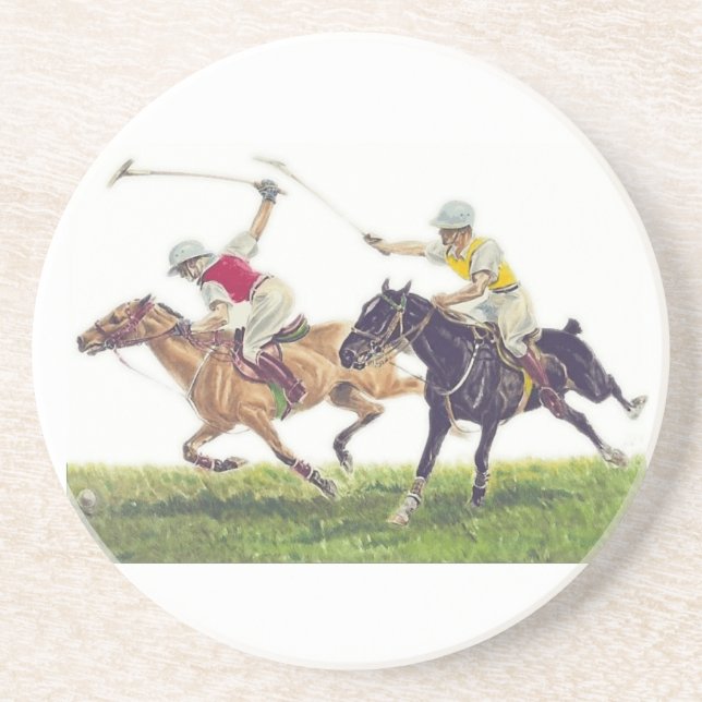 Polo Ponies Drink Coaster (Front)