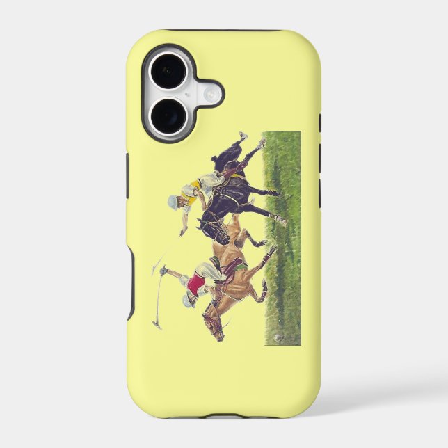 Polo Ponies Iphone Case (Back)