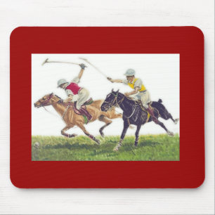 Polo Ponies Mouse Pad