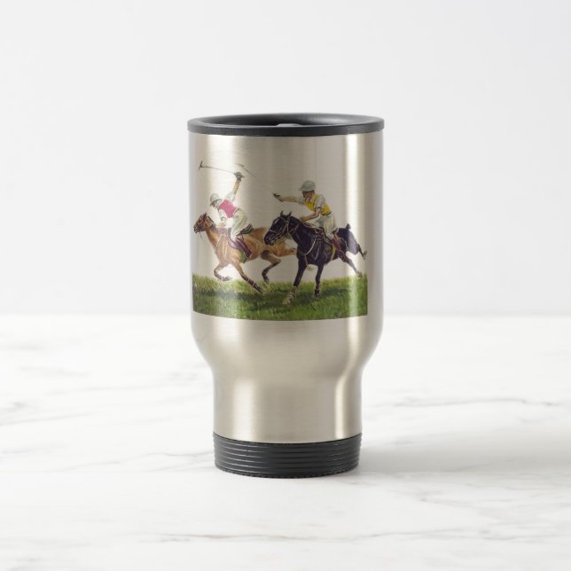 Polo Ponies Travel Mug (Center)
