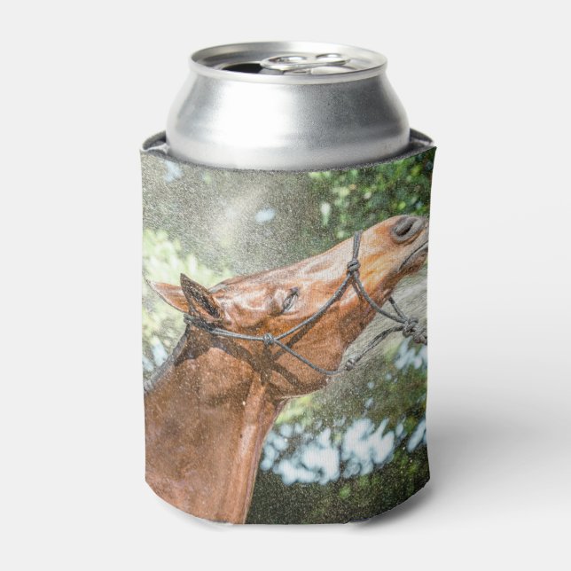 🐎 Polo Pony Shower Time Beverage / Can Cooler (Can Front)
