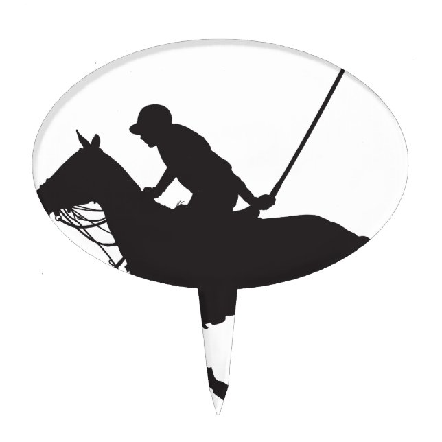 Polo Pony Silhouette Cake Topper (Front)