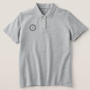 POLO SHIRT Embroidered women's flower style design