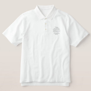 POLO SHIRT MENS EMBROIDERED ART&DESIGN STYLE 