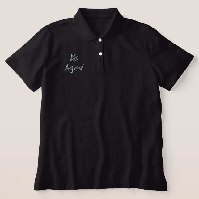 POLO SHIRT WOMENS ART AND DESIGN STYLE  (Design Front)