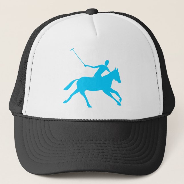 Polo - Sky Blue Trucker Hat (Front)