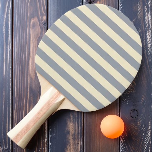 Polo Striped Dove Gray Color Ping Pong Paddle