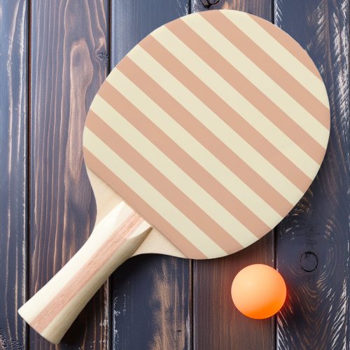 Polo Striped Sweet Peach Color Ping Pong Paddle
