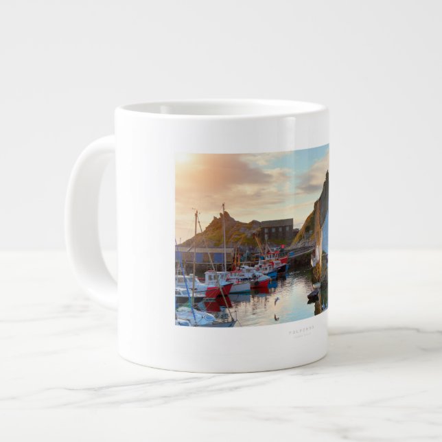 Polperro Giant Coffee Mug (Front Left)