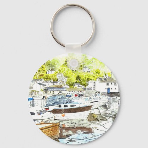 Polperro Reflections Keychain