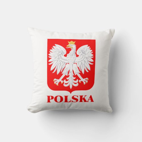 Polska 2 throw pillow
