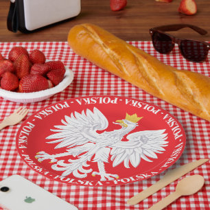 Polska 4 paper plates