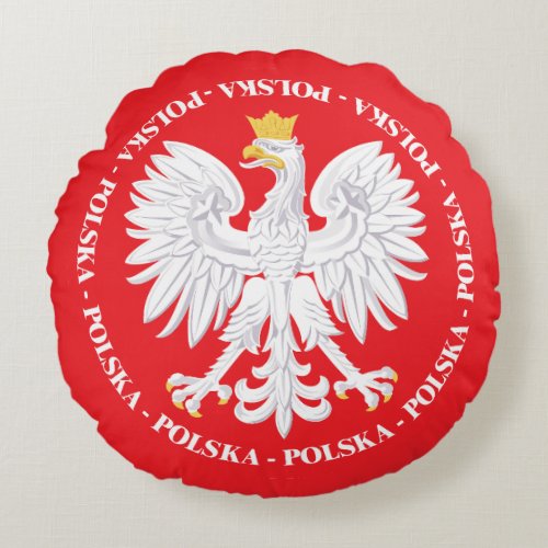 Polska 4 round pillow