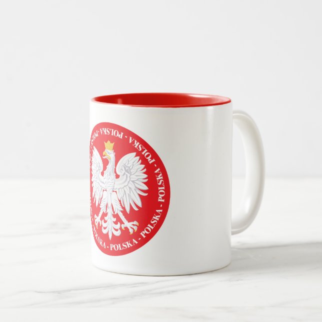 Polska 4 Two-Tone coffee mug (Front Right)