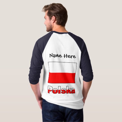 Polska and Polish Flag Personalized  T_Shirt