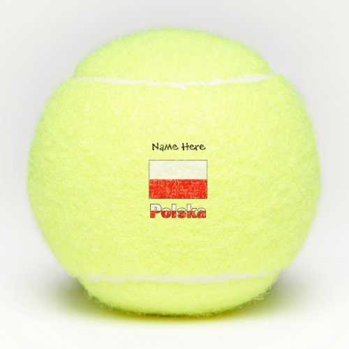 Polska and Polish Flag Tennis Balls