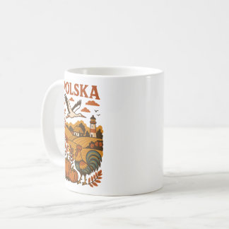 Polska Autumn Folk Countryside Coffee Mug