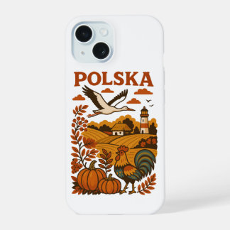 Polska Autumn Folk Countryside iPhone 15 Case