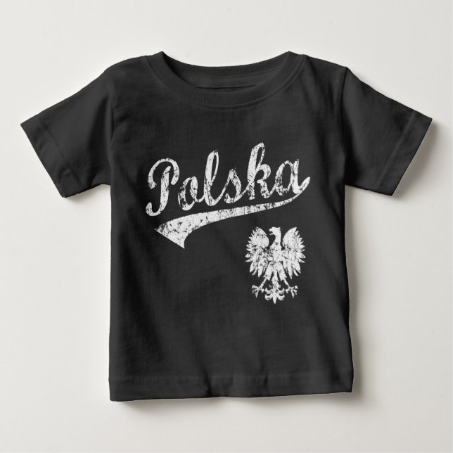 Polska Baseball Style Baby T-Shirt (Front)